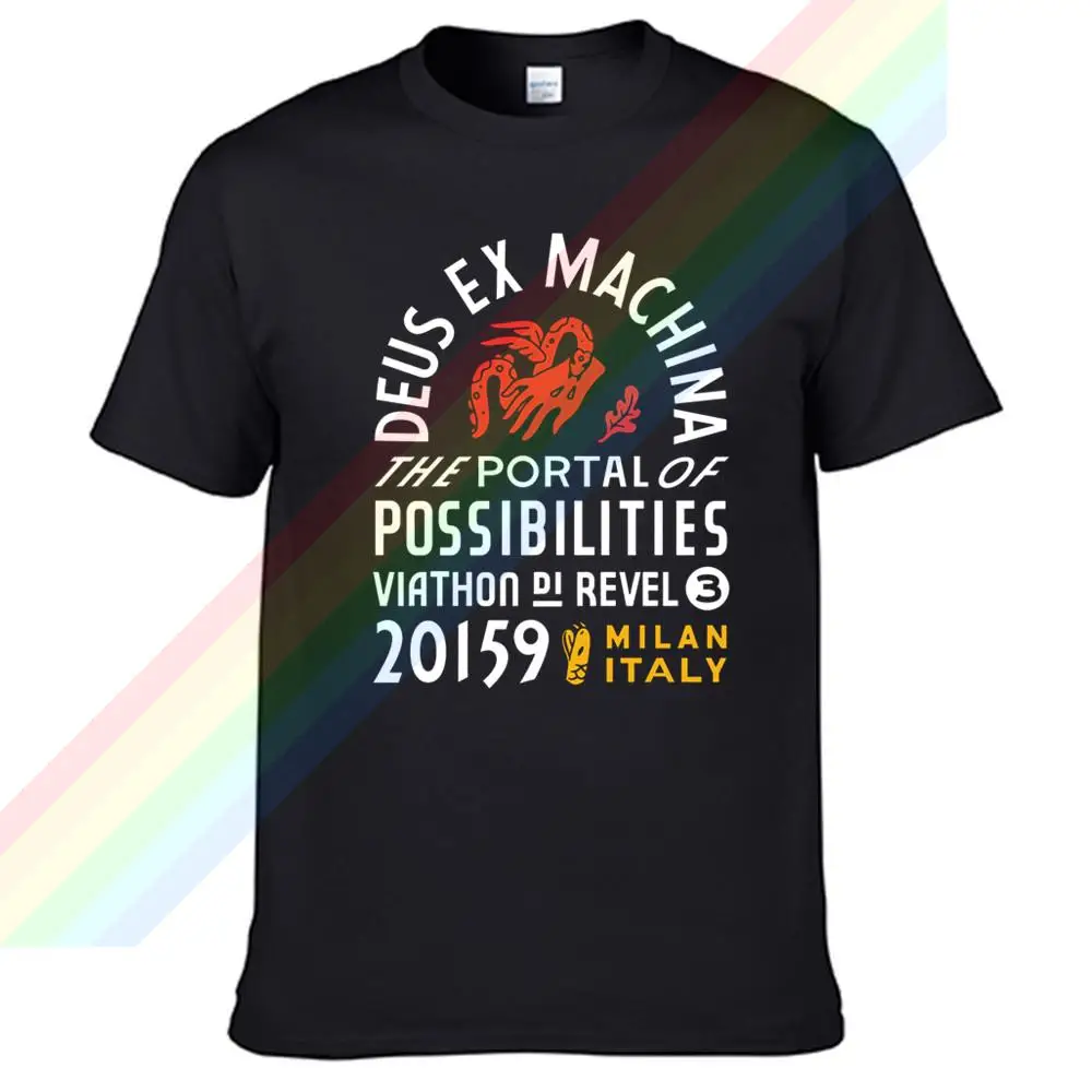 

Deus-Ex-Machina The Portal Of Possibilities Men Women Summer 100% Cotton Tees Male Newest Top Popular Normal Tee Shirts Unisex
