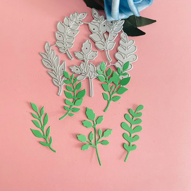 

Листовые листья штампованные металлические высекальные штампы «сделай сам» Скрапбукинг Бумажные карты тиснение ремесло высечка ручная ра...