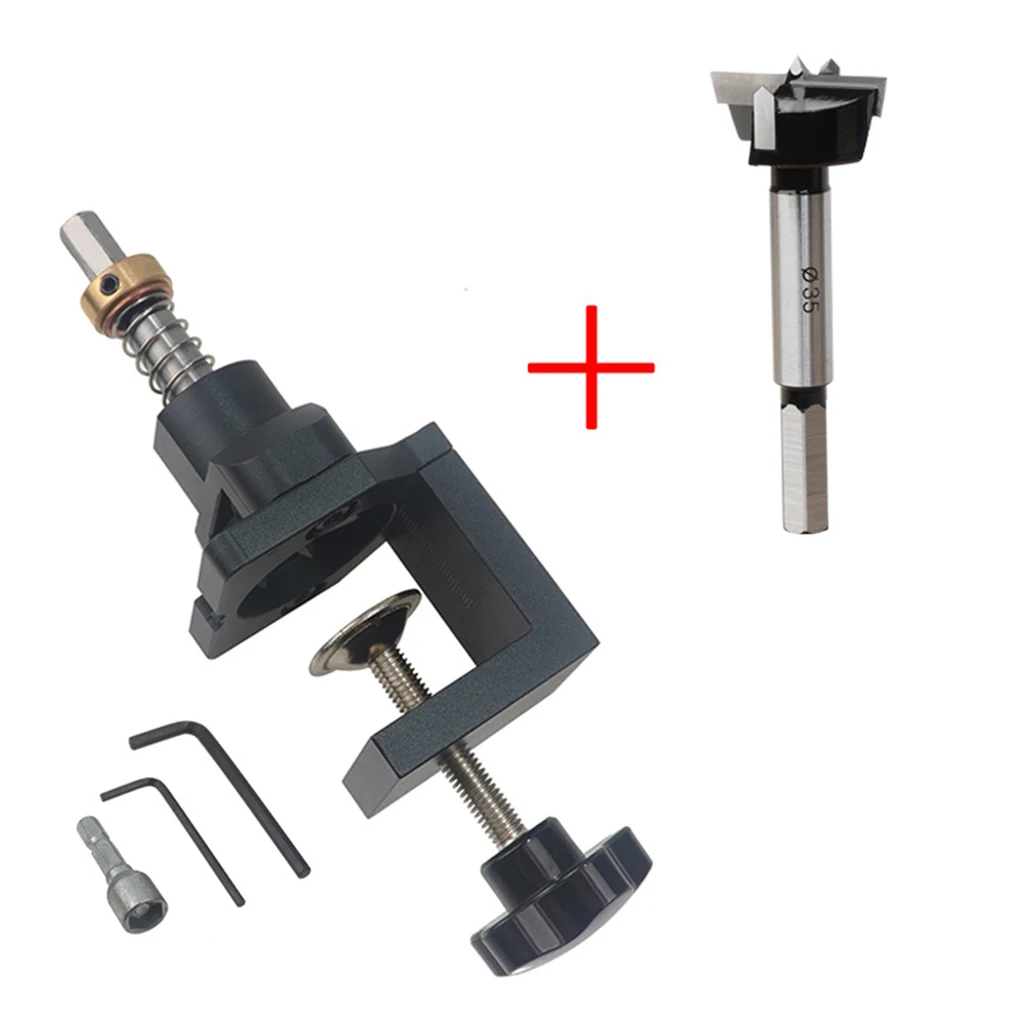 

Hinge Hole Drill Kit Carpentry Door Installation Tool Woodworking Accessory