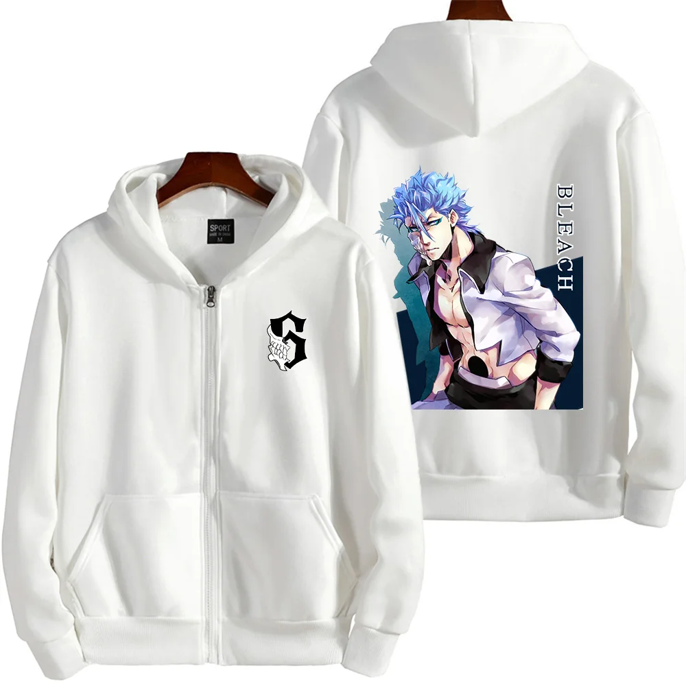 Толстовки с принтом аниме BLEACH Grimmjow повседневные толстовки для пар студентов