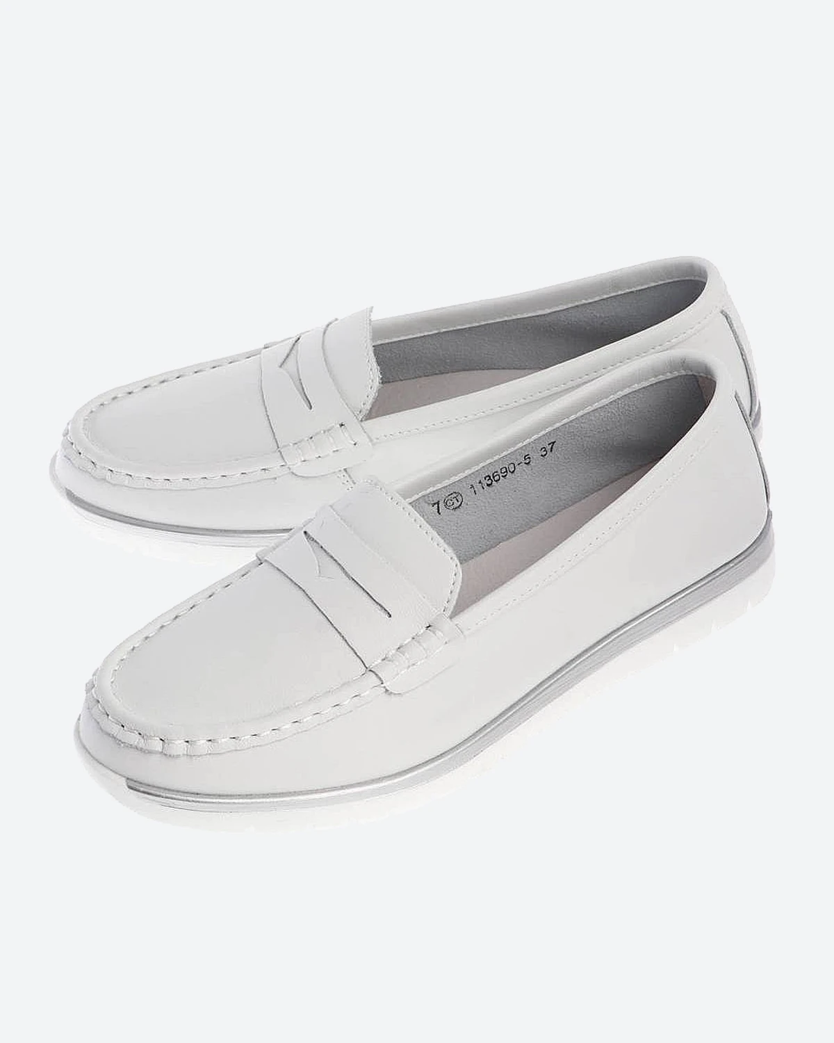 Купить Белые Мокасины Женские