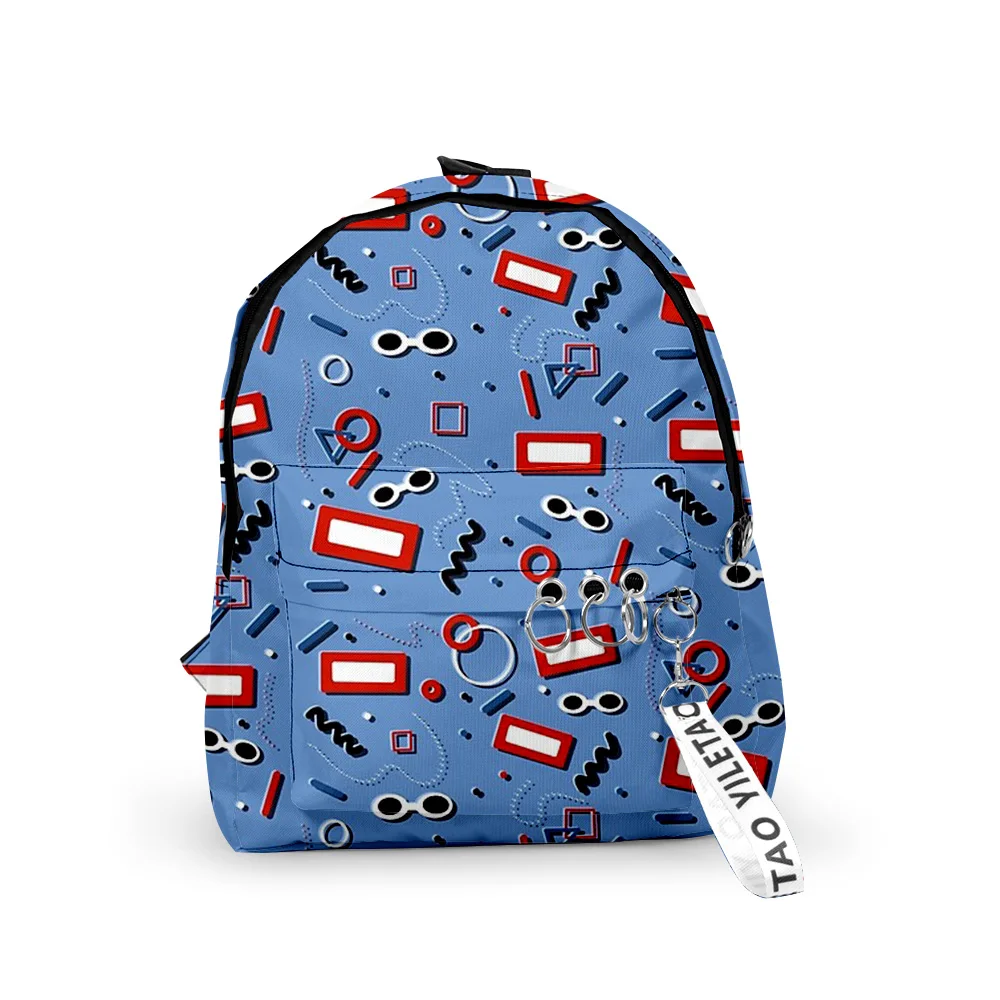 

Harajuku Novelty Cool dreamteam School Bags Notebook Backpacks Boys/Girls 3D Print Oxford Waterproof Key Chain Small Travel Bags