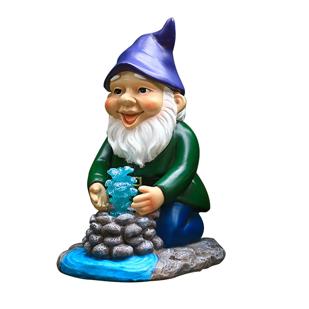 

Садовая Статуэтка Gnome на солнечной батарее, Уличные светодиодные фигурки, карликовая искусственная скульптура, легкая s статуэтка, сказочны...