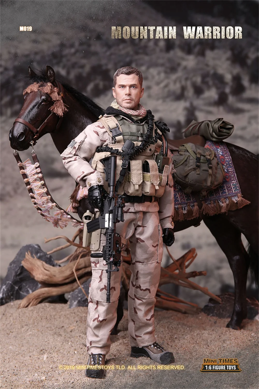 

M019 MINITIMES 1/6th Green Shell Mountain Warrior Special Army Soldier Without Horse Full Set For Fans Collectable