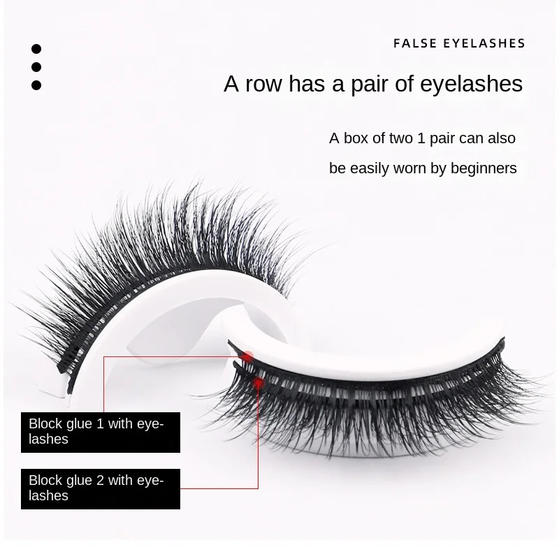 

Reusable Self-Adhesive Eyelashes No Eyeliner or Glue Needed,False Lashes Stable Easy Use,Natural Look Waterproof Fake Eyelashes