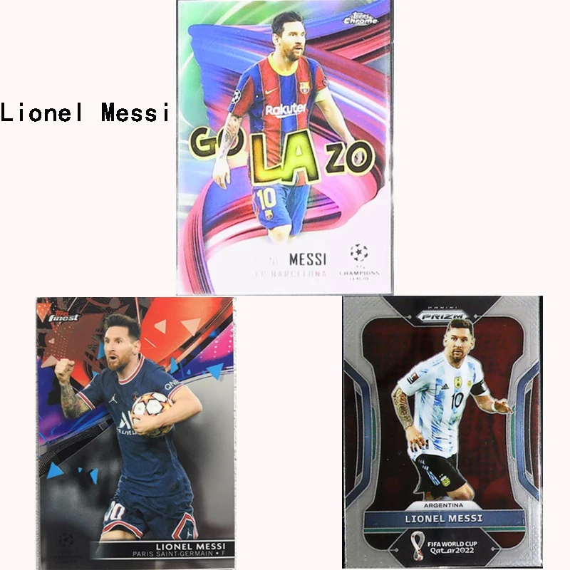 

New Topps Uefa Champions League Football Collection Card Argentina Lionel Messi Limited Children Fans Birthday Gift Toys