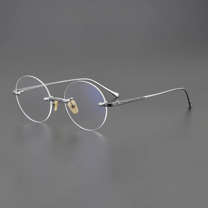 

2023 Fashion rimless glasses frame men designer titanium optical eyeglasses Myopia reading women classic personalized eyewear