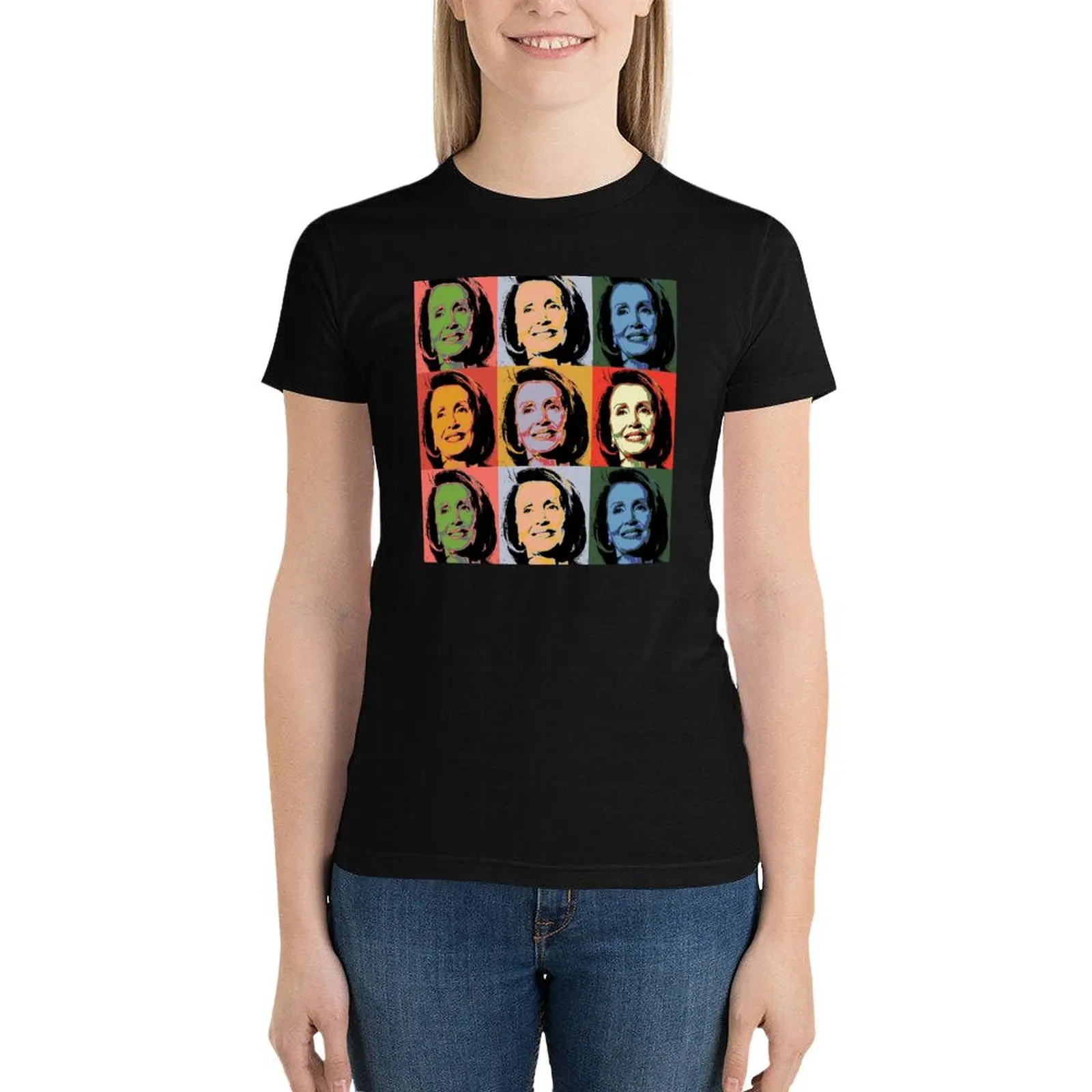 Футболка с изображением героев мультфильма Мадам динамик-Pelosi женские футболки в