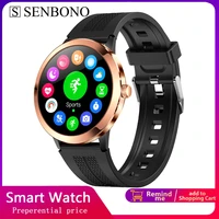 senbono 2022 smart watch men%e2%80%99s 360360 hd large screen heart rate monitor fitness track sports smartwatch women for android ios