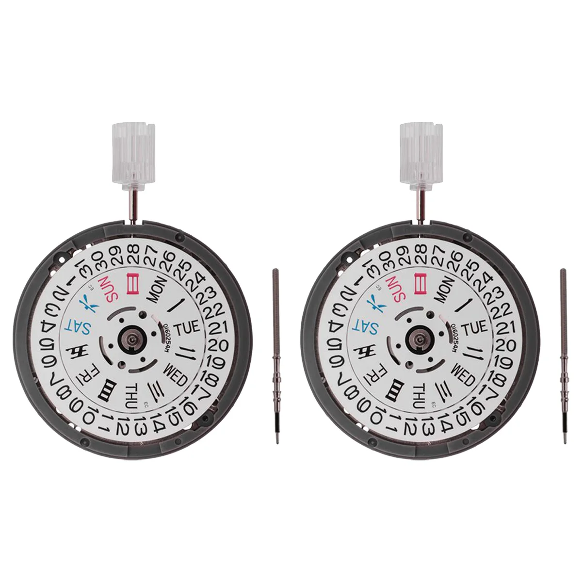 2 шт. NH36 NH36A механизм автоматический механический 3-значный двойной календарь