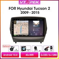 vtopek 9 2din android 10 0 car radio multimedia video player gps navigation dsp for hyundai tucson 2 ix35 2009 2015 head unit