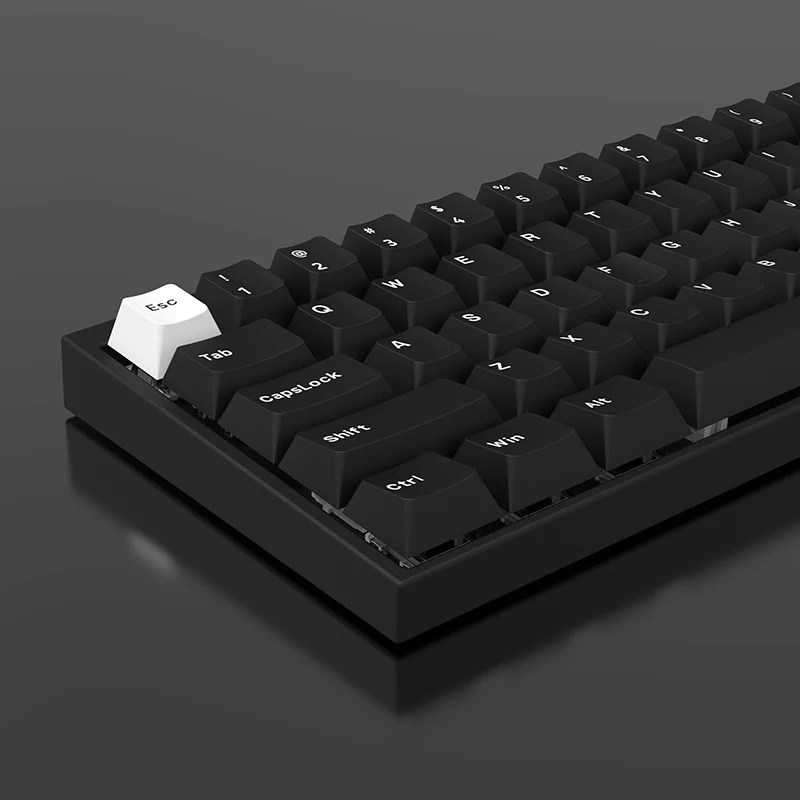 

168 Keys PBT Keycaps Cherry Profile Black WOB Double Shot for Mechanical Gamer Keyboard For GK61 Anne Pro 2 Gateron MX Switches