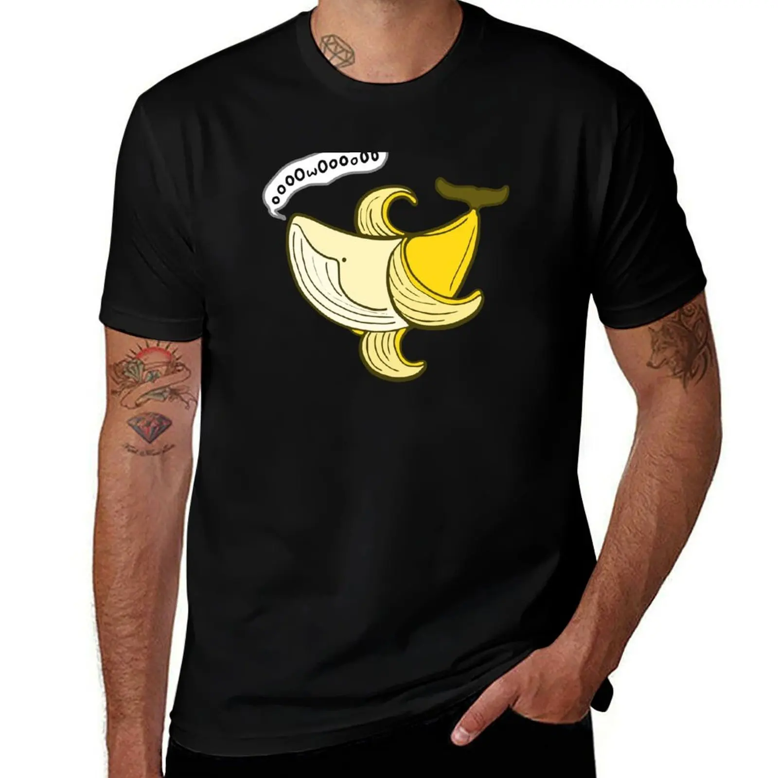 Фото Футболка Humphrey the Banana Whale с классическим принтом и короткими рукавами №1