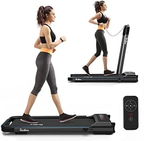 

Desk Treadmill 2 in 1 Walking Machine, Portable, Folding, , Motorized, Walking and Jogging Machine with Remote Control for Home