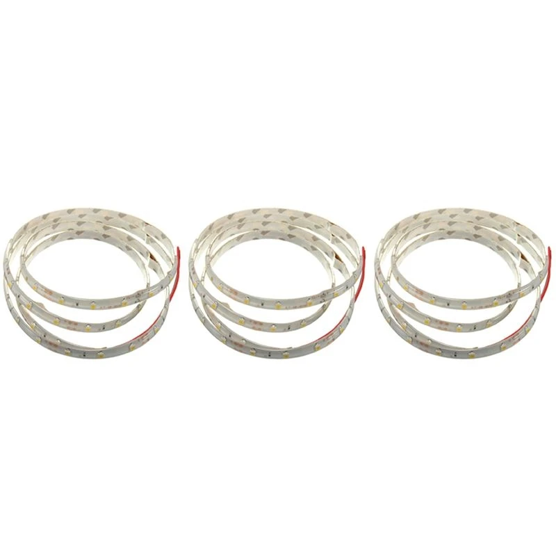 Фото F-3C 3 шт. 1 м 60-3528 SMD Водонепроницаемая светодиодная лента DC12V (теплый белый) №1