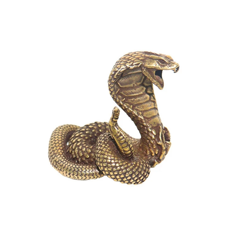 

Миниатюрные статуэтки в виде змеи со знаком зодиака Кобра, украшение для рабочего стола, аксессуары для поделок