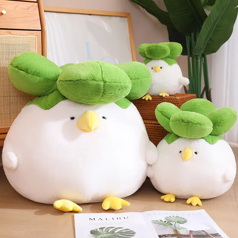 

Kawaii Chicken Cabbage Plushies Stuffed White Bird Vegetable Plush Toys for Kids Lovely Girls Birthday Gifts Soft Animal Toy