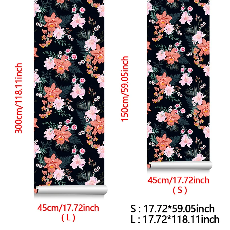 1 рулон наклеек на стену в виде лепестков цветов кухонный шкаф гостиную