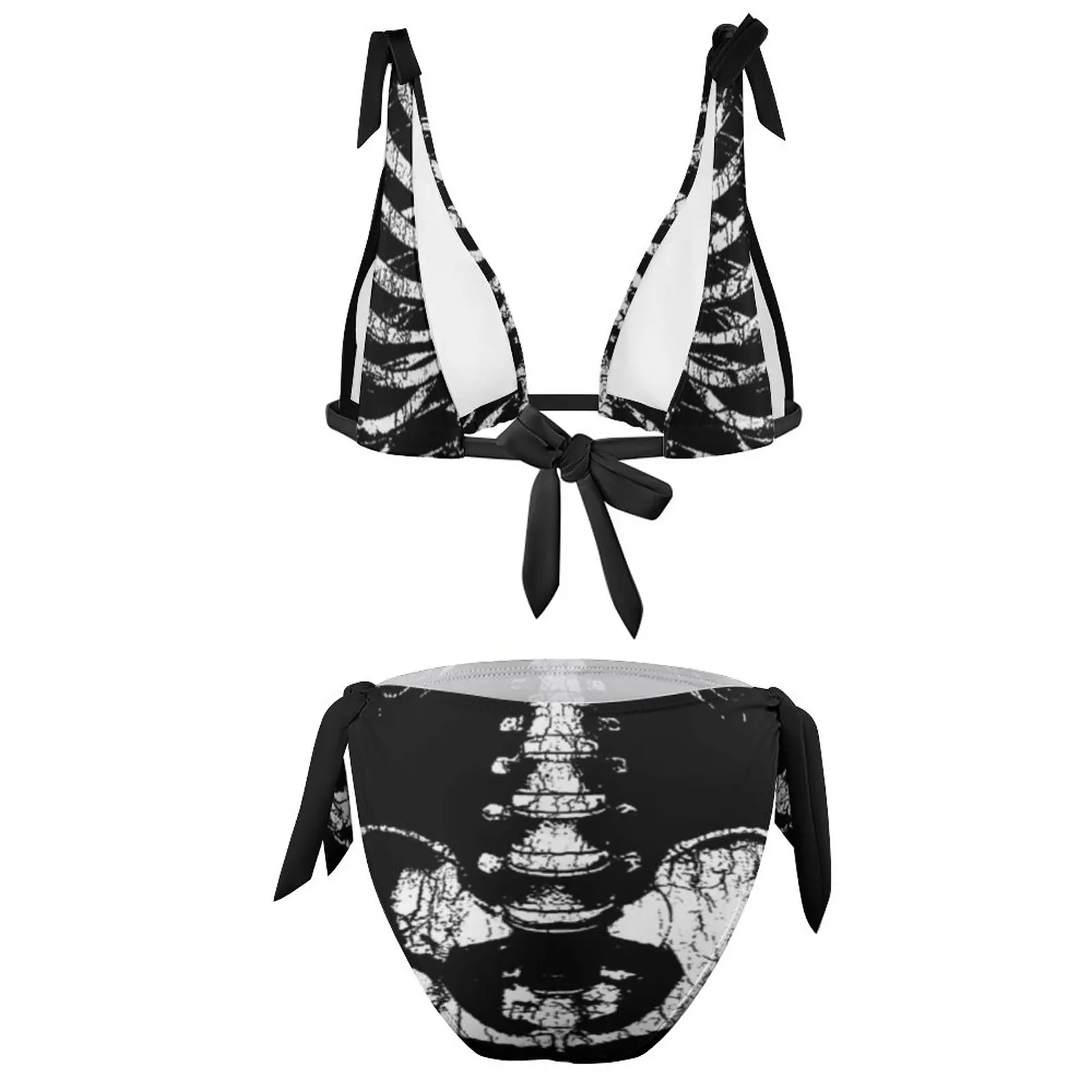 Бикини скелет Купальник запасные ребра модный носимый художественный купальник