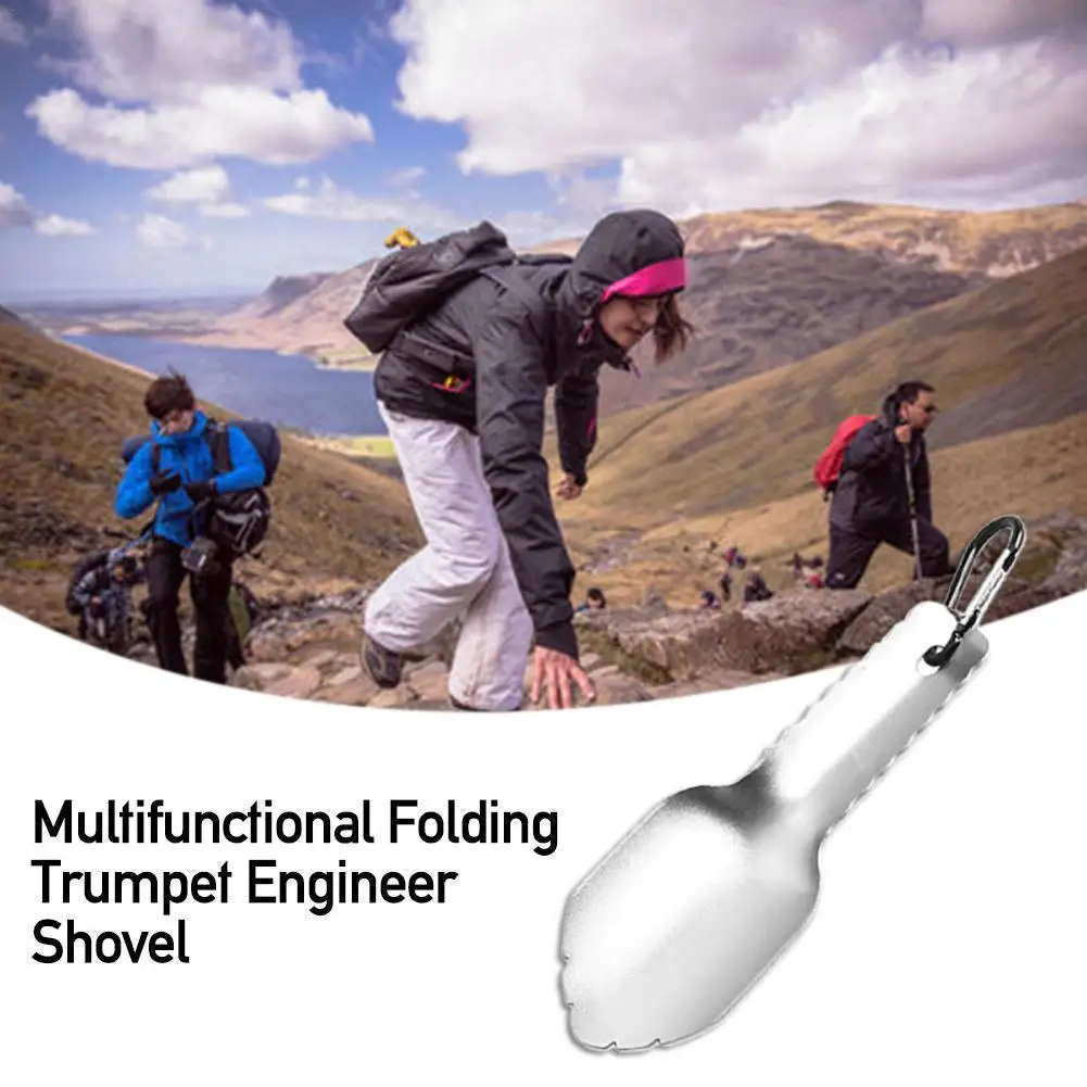 

Ultralight Aluminum Alloy Camping Shovels Garden Hand Shovel Outdoor Compact Poop Shovel Mini Backpacking Trowel Multi Tool