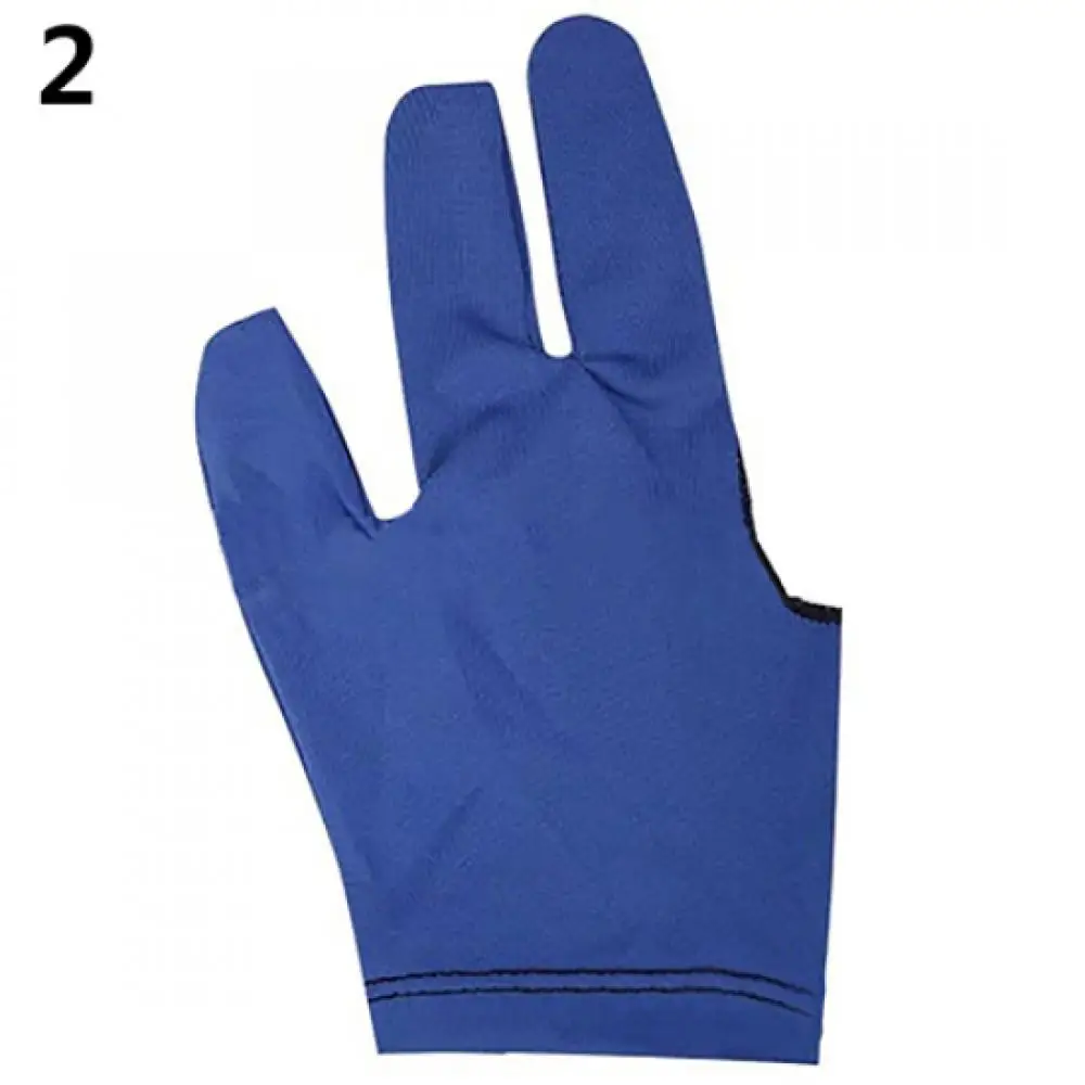 

Spandex Snooker Billiard Cue Glove Pool Left Hand Open Three Finger Accessory