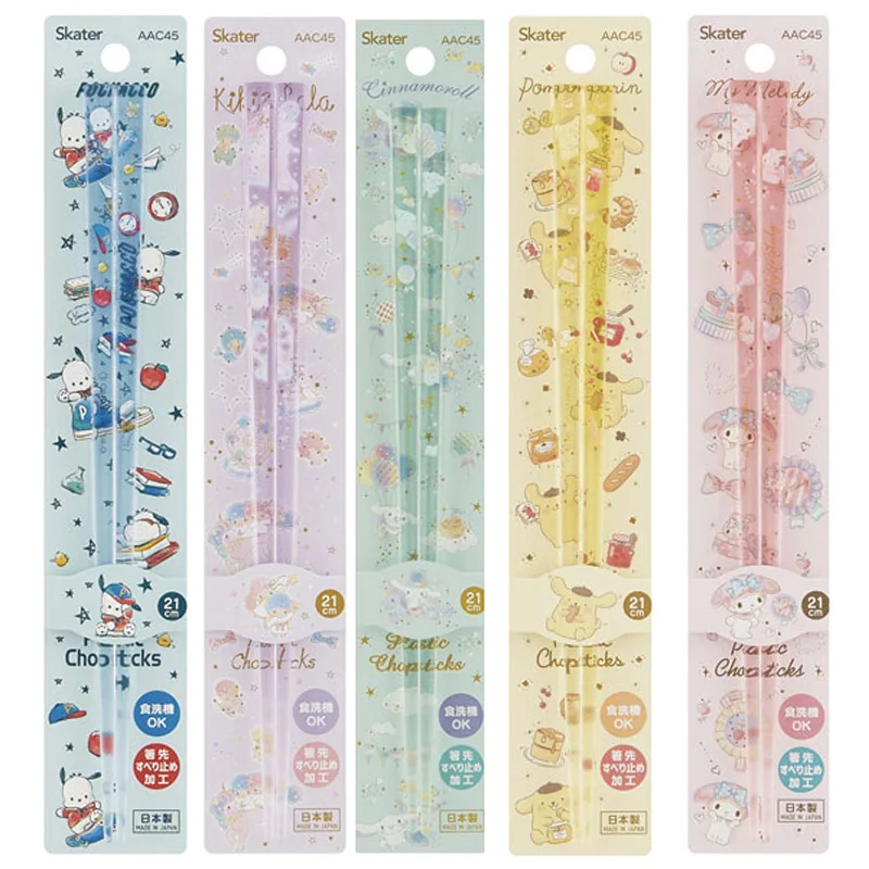 

Cute Cartoon Melody Cinnamoroll Crystal Acrylic Chopsticks Good Looks Not Moldy Universal for Adults and Children