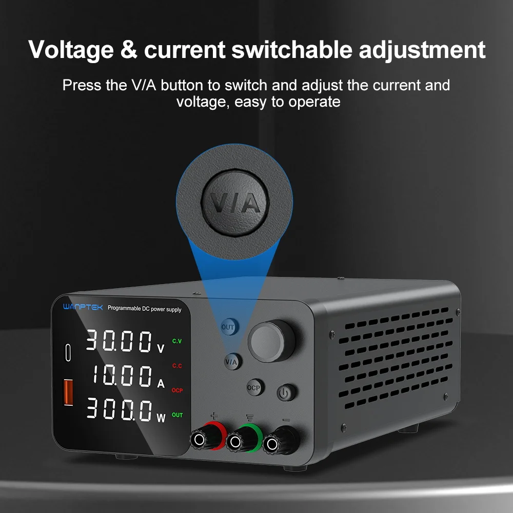 Регулируемый лабораторный источник питания постоянного тока Wanptek 30 В 10 А 60 5
