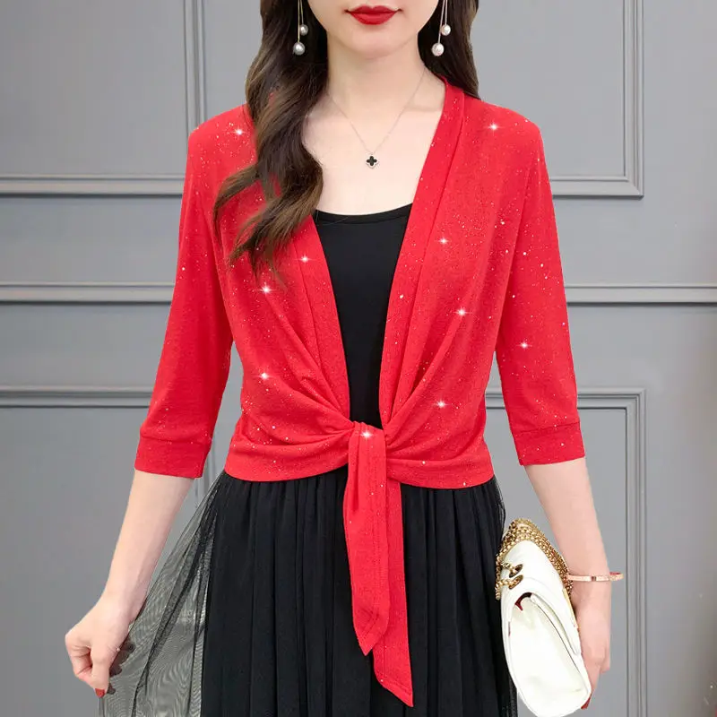 

Женские летние рубашки из вискозы 2022, женская рубашка с коротким рукавом и защитой от солнца, Свободная Повседневная блузка, элегантные блу...