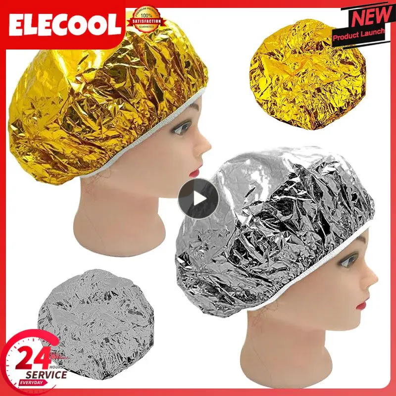 1~10PCS Disposable hat retractable tin foil elastic shower cap transparent hair salon bathroom supplies shower cap oiled hair