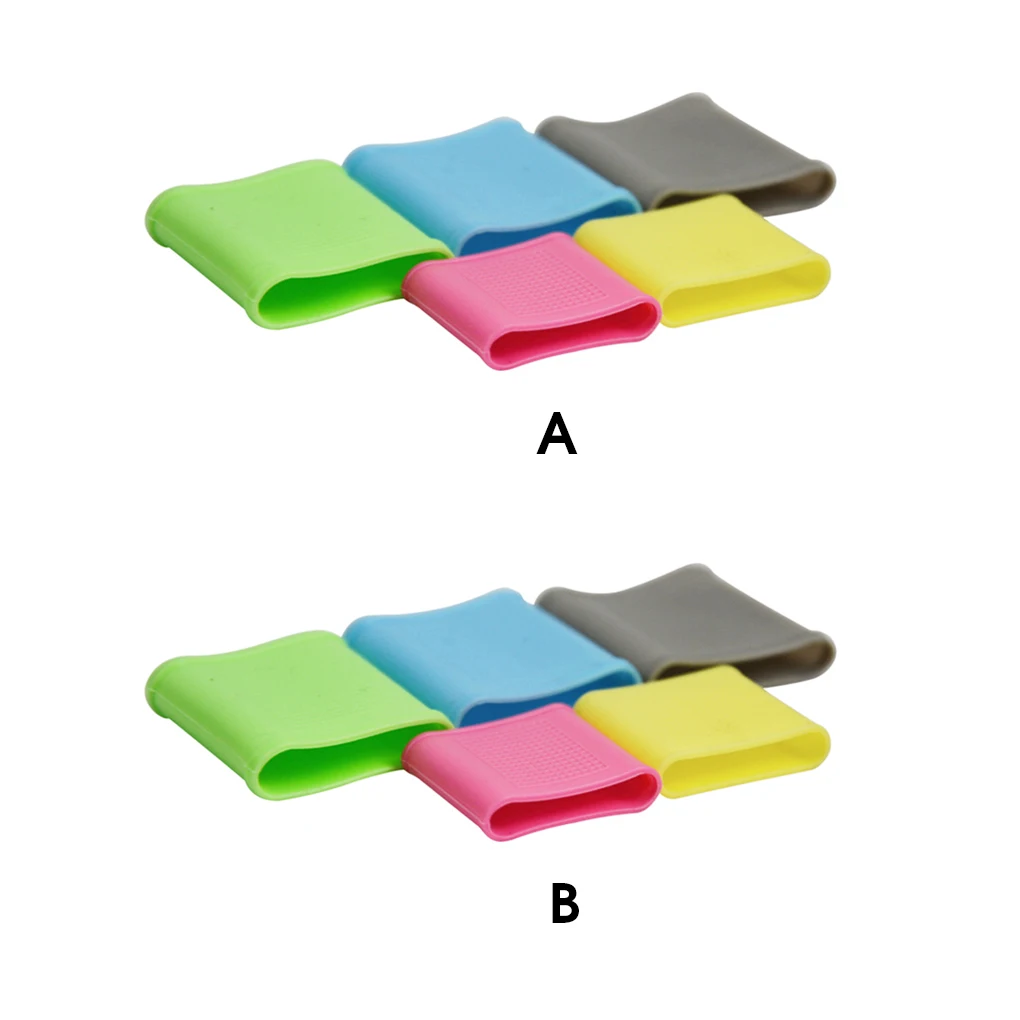 

8Pcs Knuckle Sleeve Non-slip Stretchy Portable Fingertip Protector Outdoor Sleeves Tools Accessories Random Color