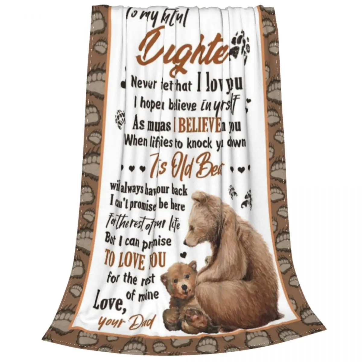 Одеяло Фланелевое с принтом медведя портативный теплый плед для кровати и дивана