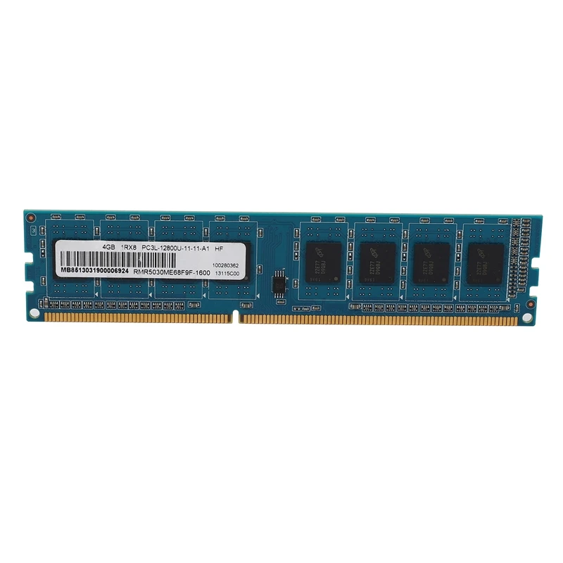 

DDR3 4GB 1600Mhz Desktop RAM Memory 1RX8 PC3L-12800U 240Pins 1.35V CL11 DIMM Ram For Intel AMD Motherboard