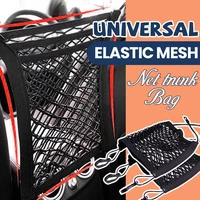 universal seat black storage net pocket organizer seat back storage bag net sundries bag car accessories stretchable