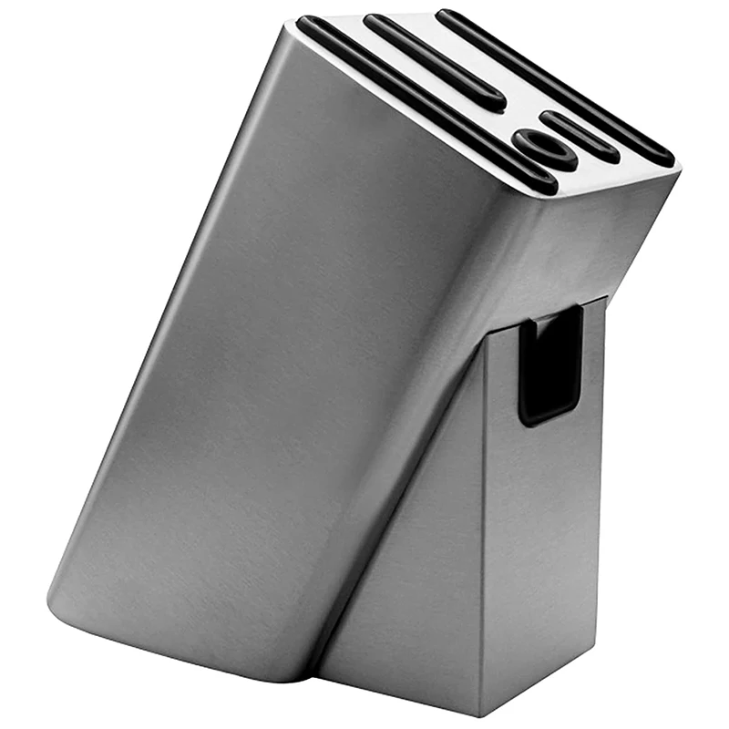 

Stainless Steel Knife Holder Modern Knife Block Without Knives for Kitchen Universal Knife Storage Organizer-Strong