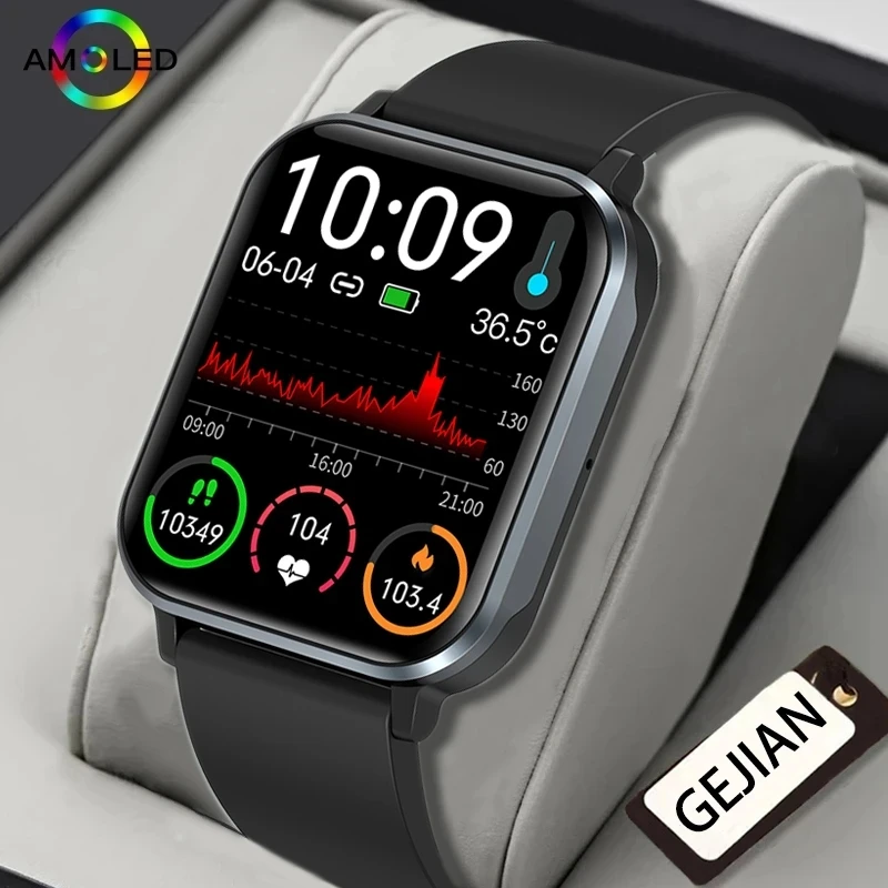 

2023Men's Sports SmartWatch Blood Pressure Blood Oxygen Heart Rate Monitoring BT Phone IP68 Waterproof Fitness Men's Smart Watch