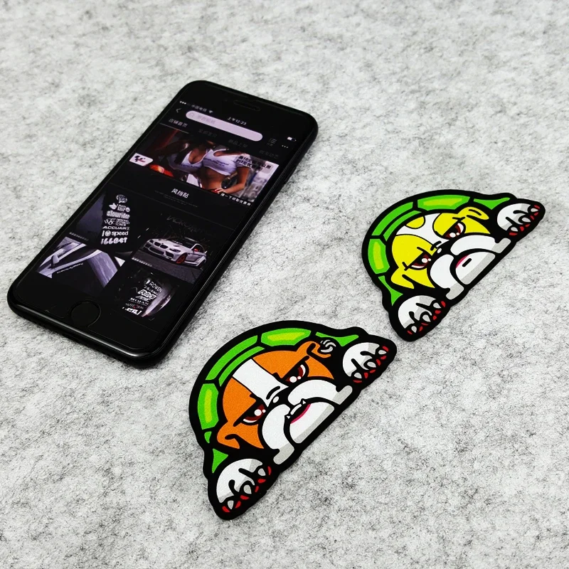 S237 Светоотражающие наклейки для автомобиля Мультфильм Rossi Pet Lucky Turtle