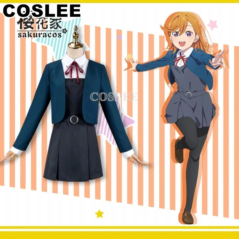 COSLEE аниме Lovelive SuperStar Liella Keke Ren Chisato Kanon Sumire школьная форма платье косплей костюм
