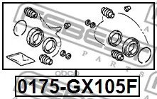 Ремкомплект Передн Суппорта Toyota Mark 2/Chaser Gx100 1996-2001 0175-Gx105f Febest арт. 0175-GX105F |