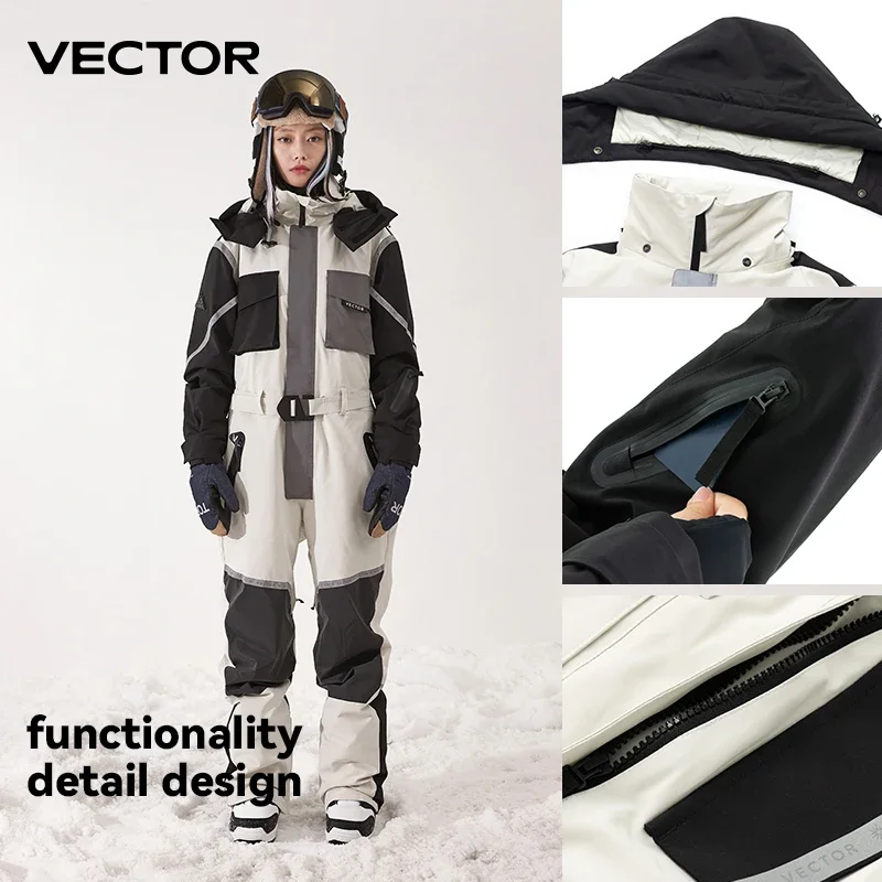Толстый мужской и женский цельный лыжный комбинезон спортивная куртка для