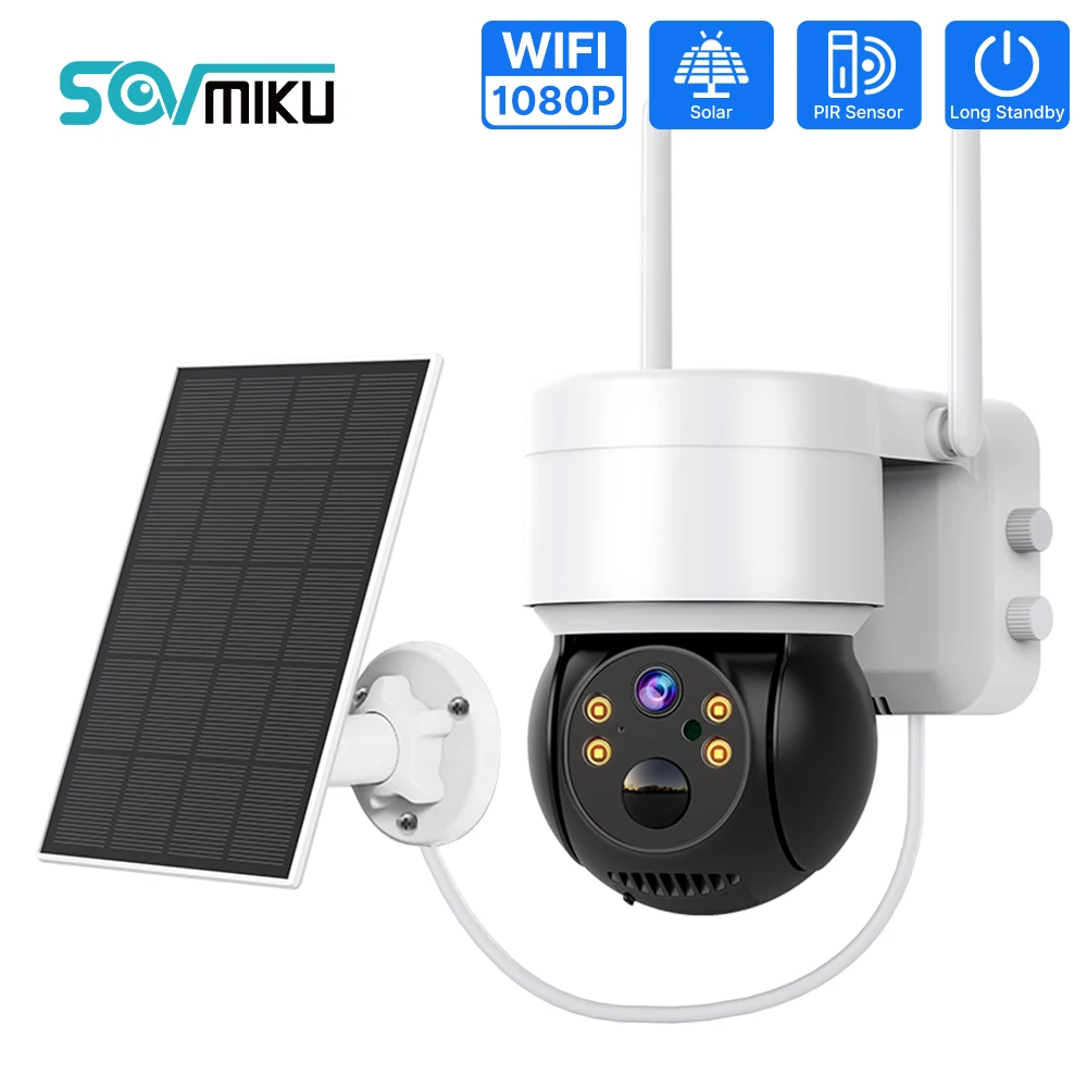 

Солнечная камера с Wi-Fi, 1080P, с датчиком движения