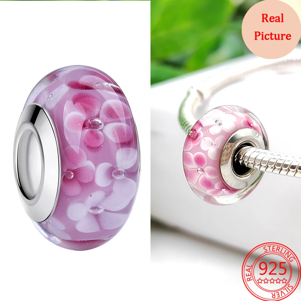 Очаровательные волнистые бусины из муранского стекла цвета голубого океана