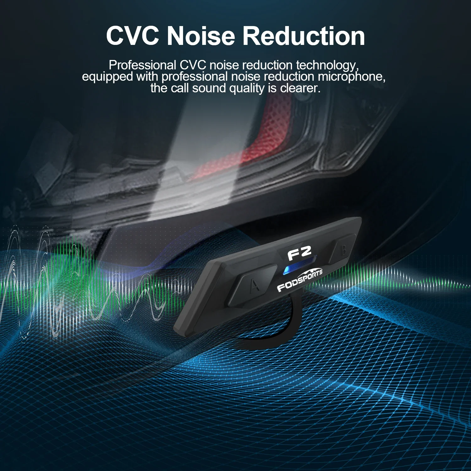 Bluetooth-гарнитура для мотоцикла Fodsports F2