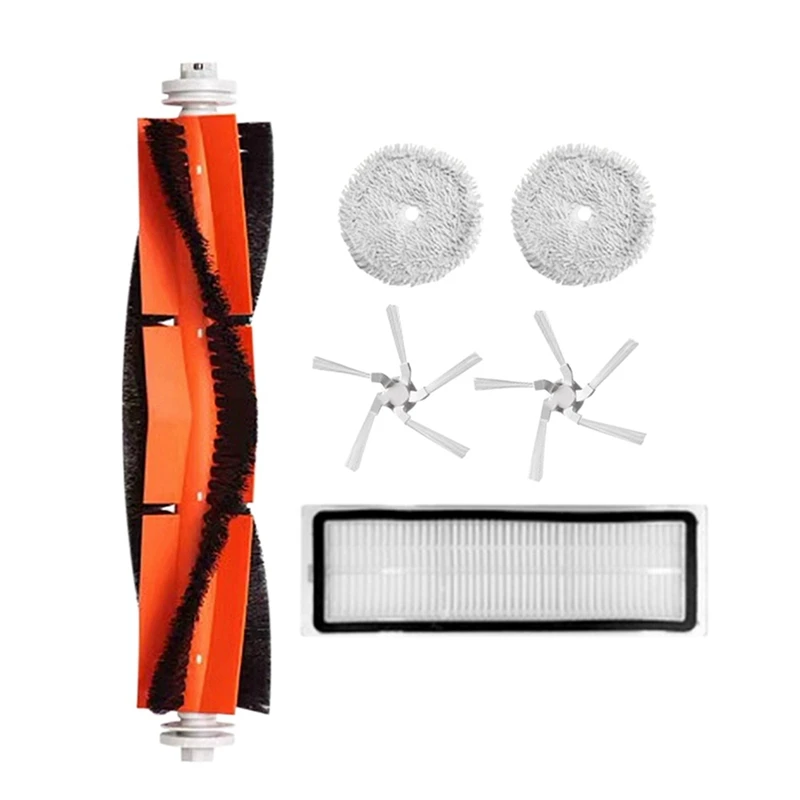 

TOP!-6Pcs For Xiaomi Dreame W10 Robot Vacuum Cleaner Main Side Brush HEPA Filter Mop Cloth Household Clean Replacement Spare