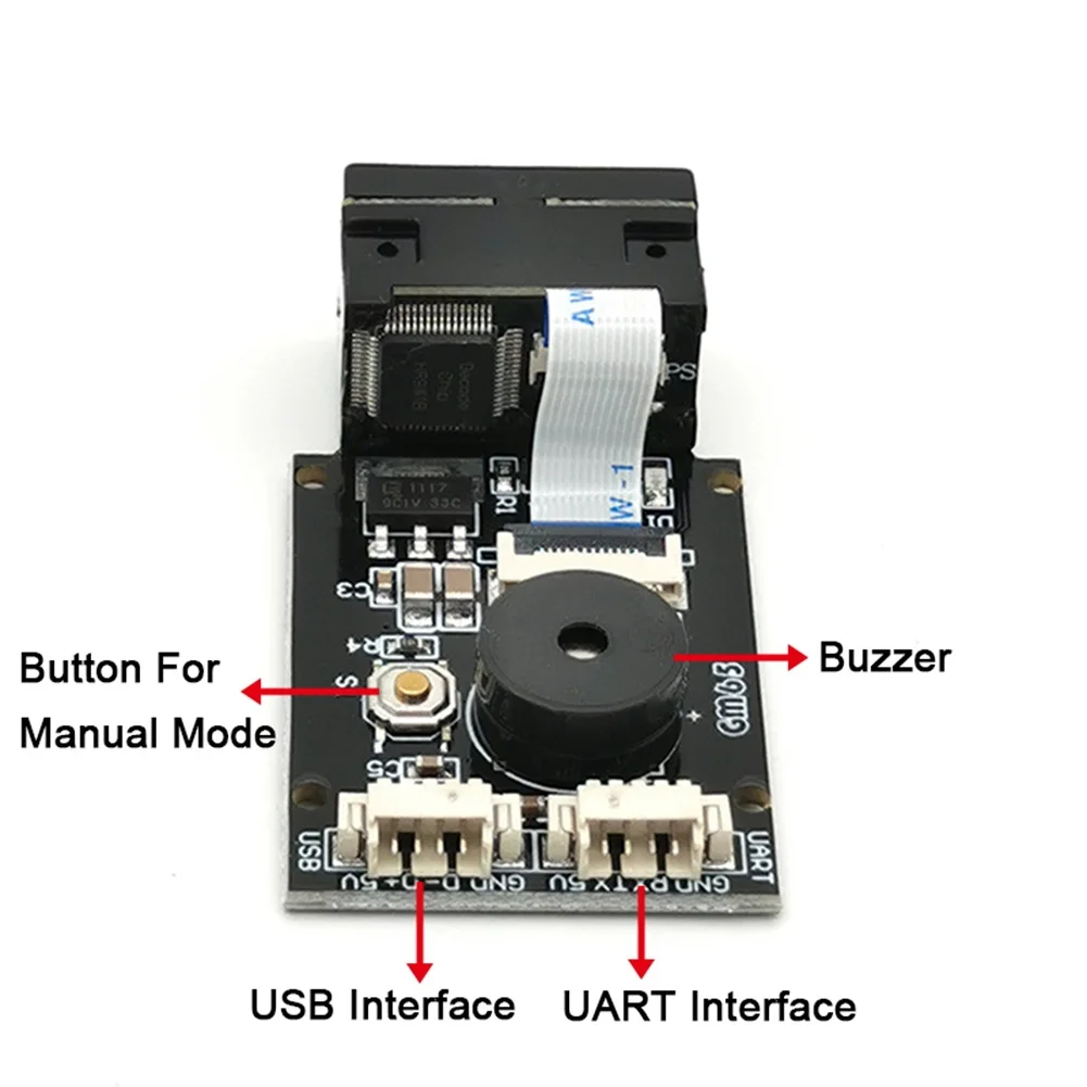 

Сканер штрих-кода GM65 1D 2D, USB UART PDF417, считыватель штрих-кода, модуль QR-кода для автобуса, супермаркета, больницы