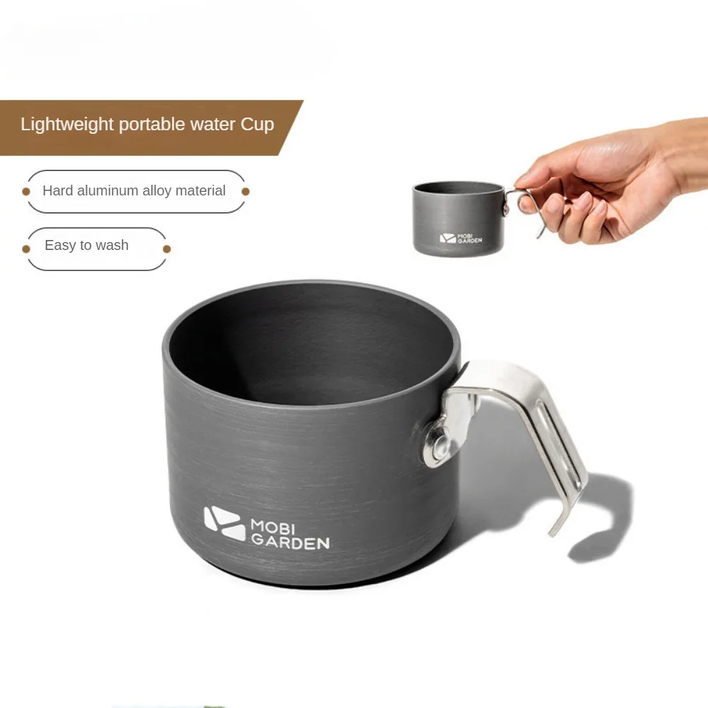 

Портативная походная Складная чашка для чая из алюминиевого сплава, походная дорожная чашка для кофе, кемпинга, пикника, кухонные принадлежности