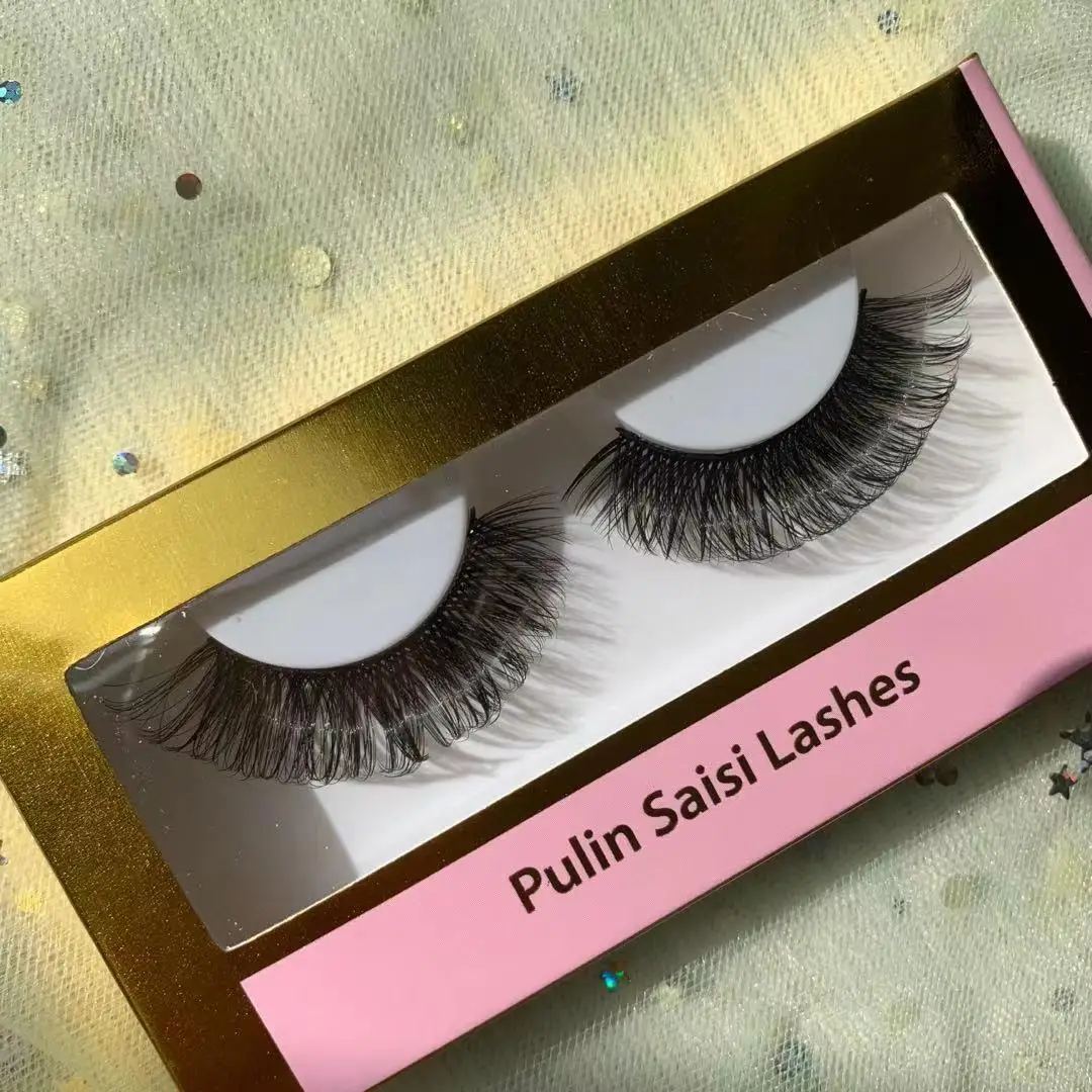 

1 Pairs 3D Faux Mink Lashes Fluffy Soft Wispy Volume Natural Extension False Eyelashes Wholesale Dramatic Lashes Russian Strip