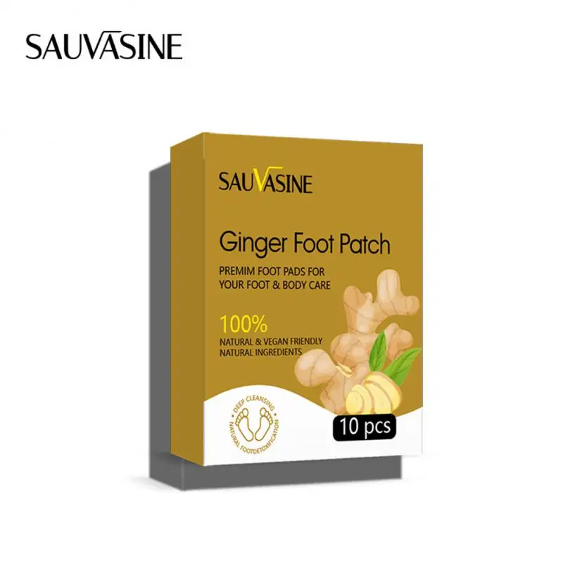 

/lot Ginger Detox Foot Patches Pads Detoxification Body Toxins Cleansing Slimming Stress Relief Feet Care HerbalAdhesive