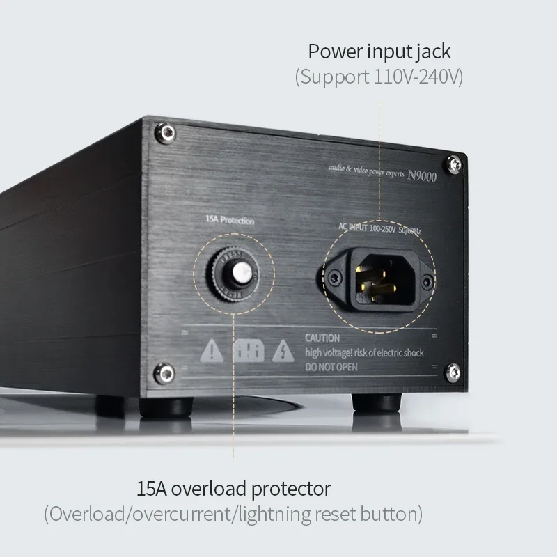 TODN аудио шум фильтр питания переменного тока кондиционер очиститель защита от