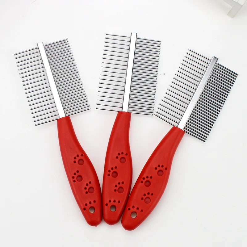 

1Pcs Stainless Steel Pet Dog Cat Combs Long Thick Hair Fur Shedding Remove Rake Comb Pet Grooming Brush