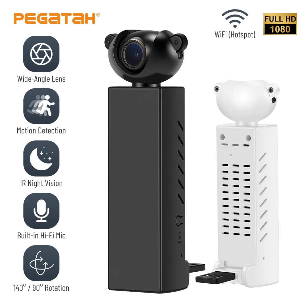 

1080P Wifi Mini Camera Full HD Wireles Security Surveillance Micro Camcorder Night Vision Motion Detection Video Recorder ONVIF
